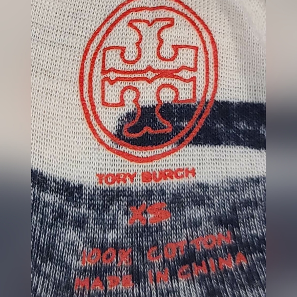 Tory burch/ Tara space- dyed long sleeve tee, size xsmall, 100 % Cotton. - Picture 4 of 4